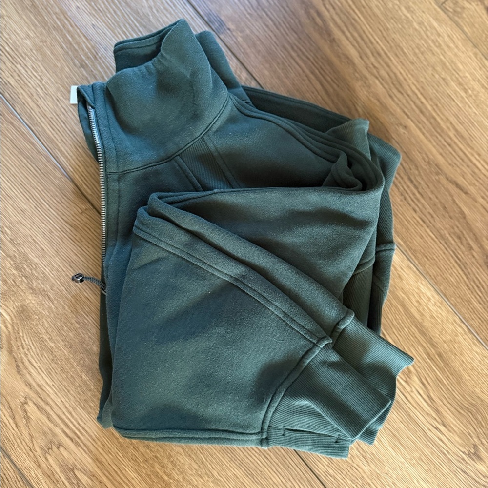Lululemon Oversized Scuba Funnel Neck Half-Zip *Long in Legacy Green